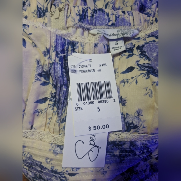 Blue Floral Dress - Picture 3 of 3